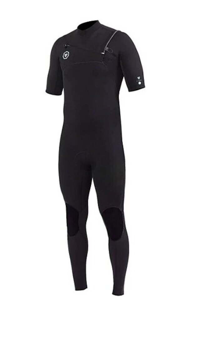 VISSLA 7 SEAS 2M FZ Short Sleeve Full Wetsuit | Black